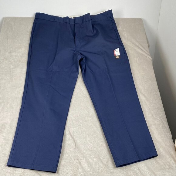 Dickies Men's 874 Work Pants 50X30 Navy Original Fit Polyester Cotton Durable - Picture 13 of 14